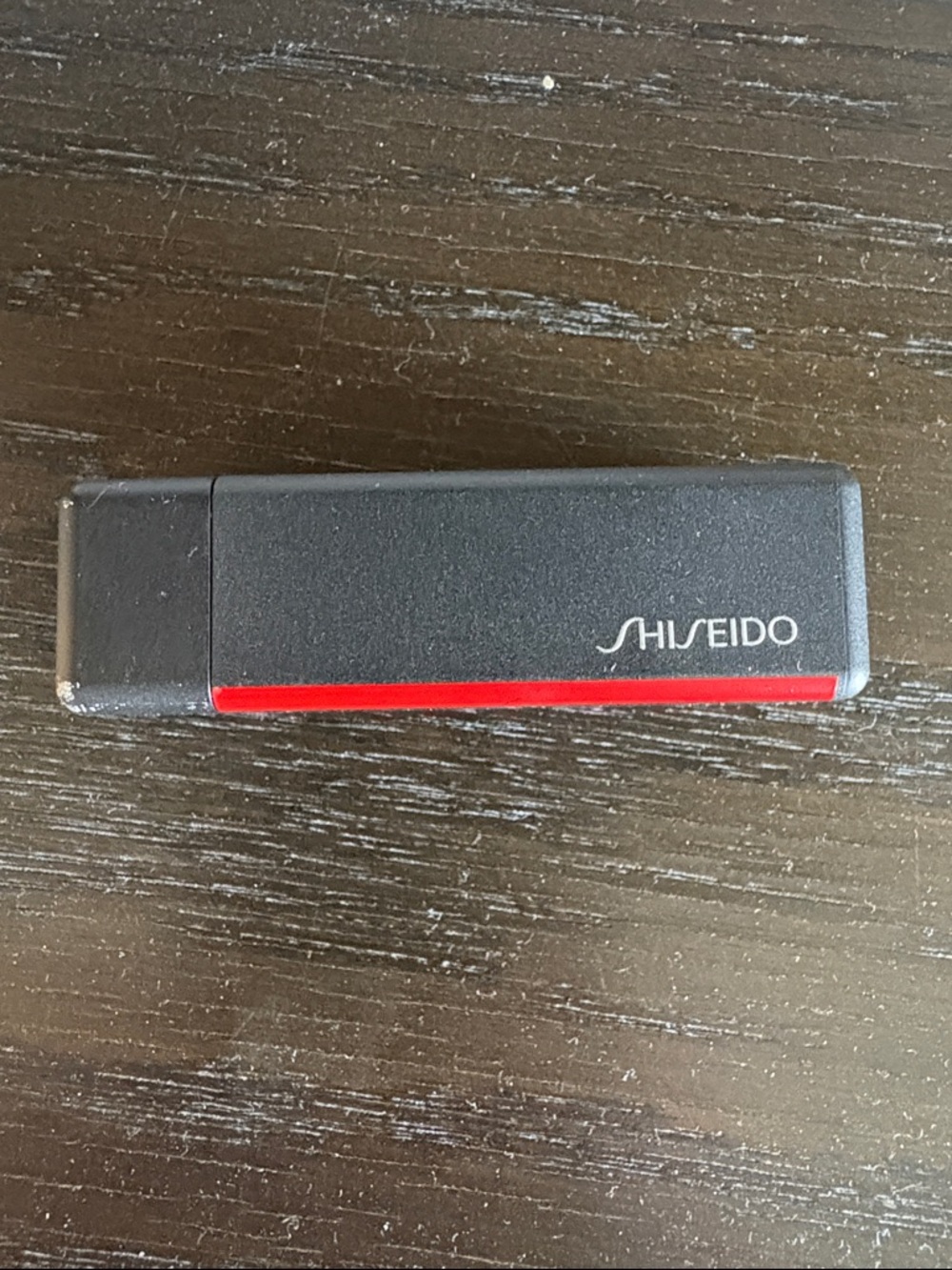 Shiseido Black Case with Red Accent Lipstick Holder